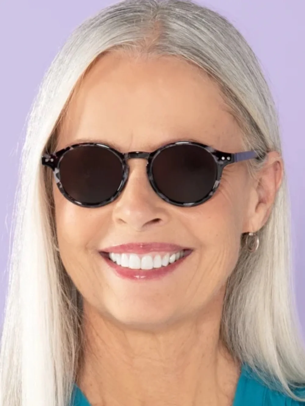 Classic Round Tortoiseshell Sunglasses/ readers with Black Lenses. +2.25